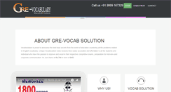 Desktop Screenshot of gre-vocabulary.com