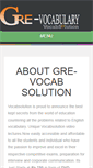 Mobile Screenshot of gre-vocabulary.com