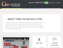 Tablet Screenshot of gre-vocabulary.com